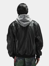Куртки та дублянки Alpha Industries LEATHER MA-1 FLIGHT JACKET модель MJL55500C1_001 Фото