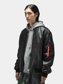 Куртки та дублянки Alpha Industries LEATHER MA-1 FLIGHT JACKET модель MJL55500C1_001 Фото