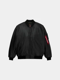 Куртки та дублянки Alpha Industries LEATHER MA-1 FLIGHT JACKET модель MJL55500C1_001 Фото