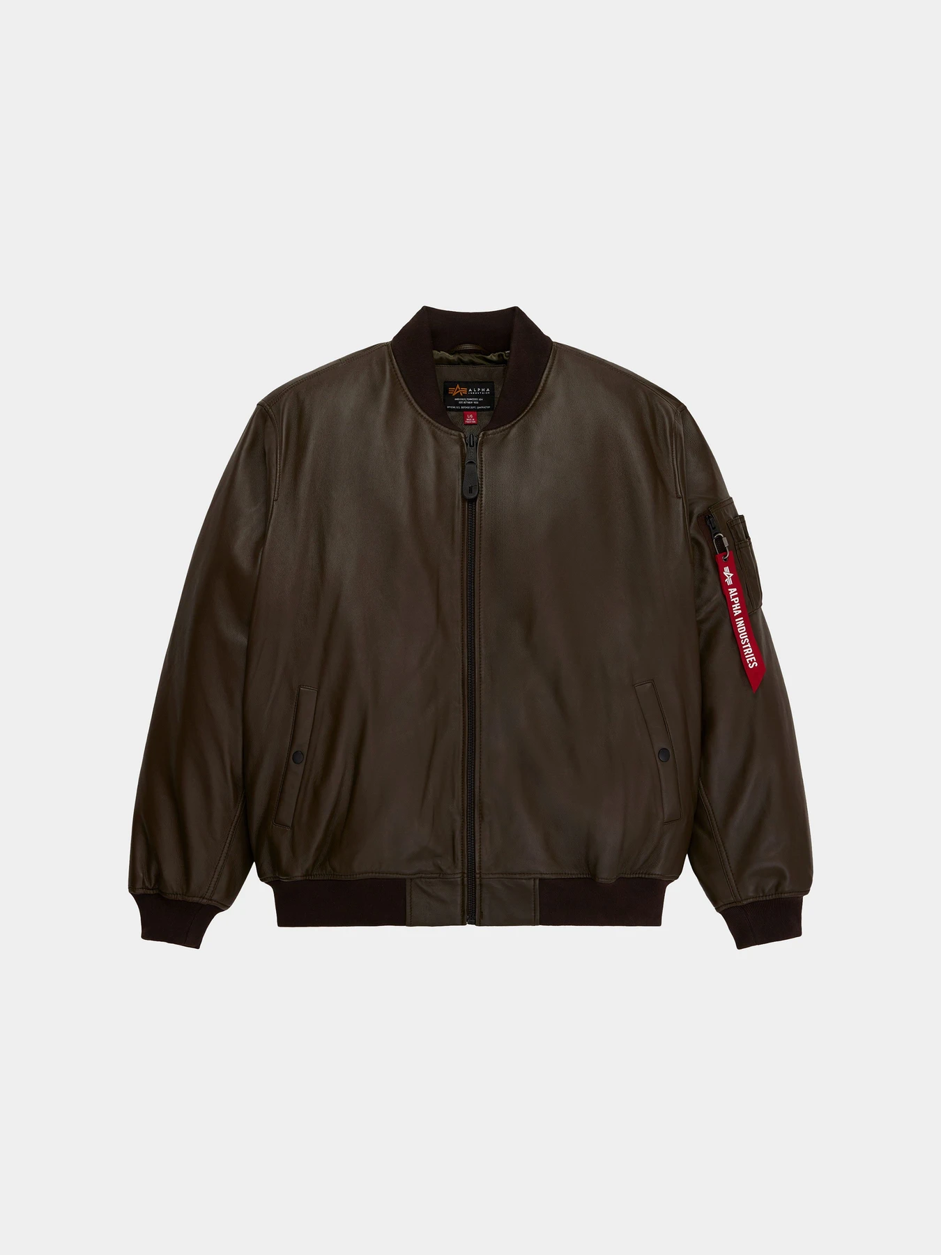 Куртки та дублянки Alpha Industries LEATHER MA-1 FLIGHT JACKET модель MJL55500C1_225 Фото