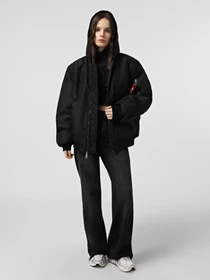 Куртки и дубленки Alpha Industries MA-1 HOODED LOGO OXFORD FLIGHT модель MJM55511C1_001 Фото