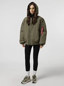 Куртки та дублянки Alpha Industries MA-1 HOODED LOGO OXFORD FLIGHT модель MJM55511C1_359 Фото