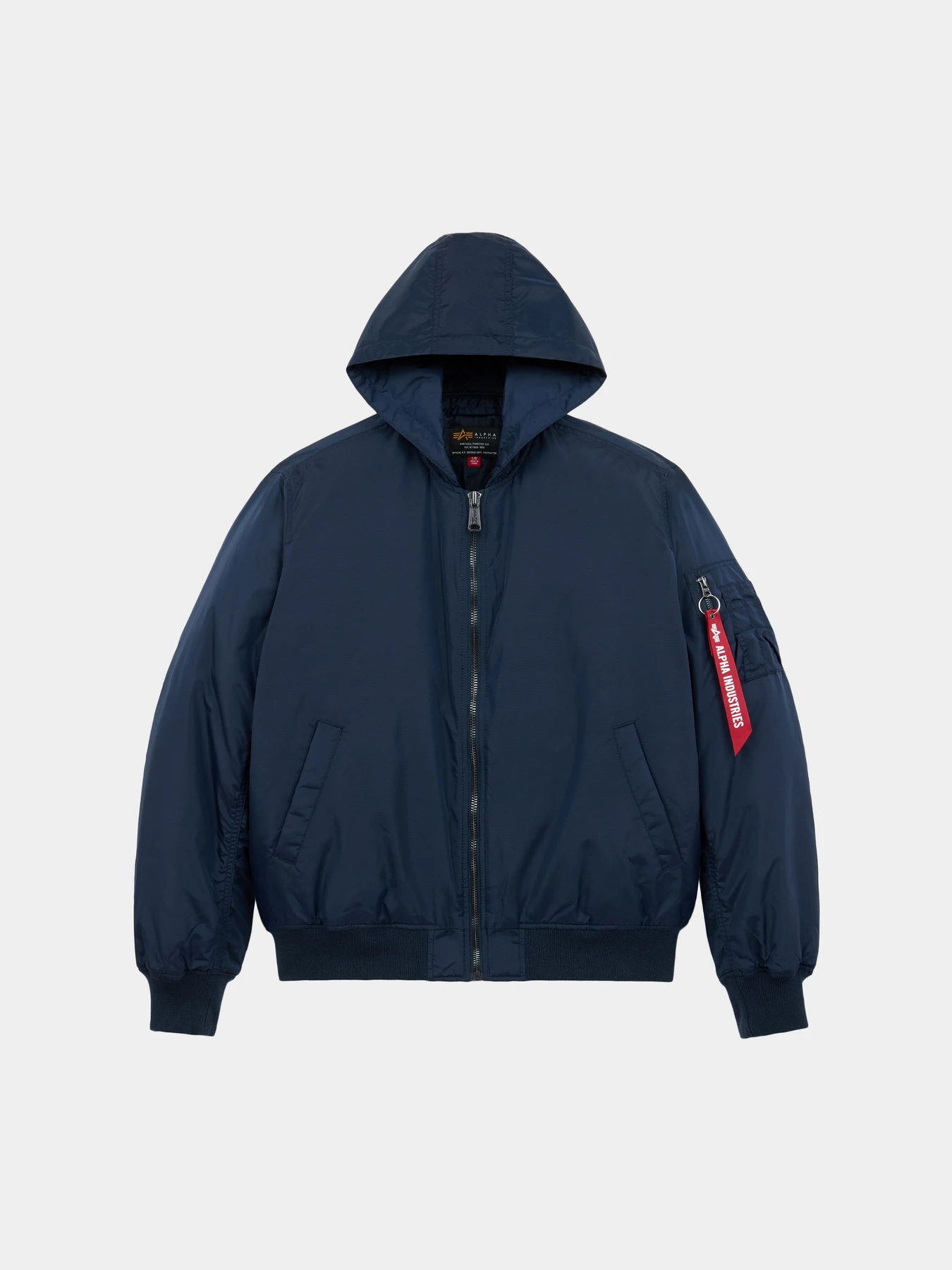 Куртки и дубленки Alpha Industries MA-1 HOODED LOGO OXFORD FLIGHT модель MJM55511C1_410 Куртки и дубленки Alpha Industries MA-1 HOODED LOGO OXFORD FLIGHT модель MJM55511C1_410 Фото