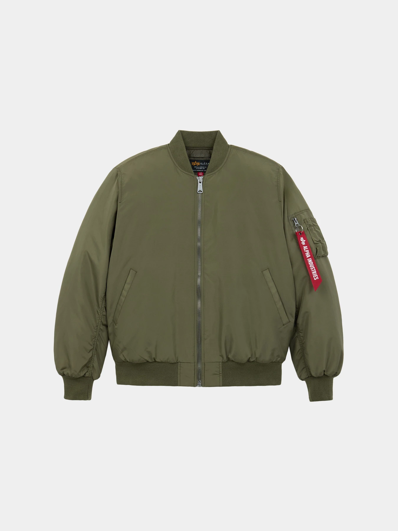 Куртки и дубленки Alpha Industries MA-1 LOGO OXFORD FLIGHT JACKET модель MJM55513C1_359 Куртки и дубленки Alpha Industries MA-1 LOGO OXFORD FLIGHT JACKET модель MJM55513C1_359 Фото