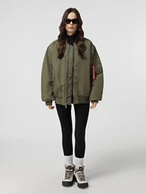 Куртки и дубленки Alpha Industries MA-1 LOGO OXFORD FLIGHT JACKET модель MJM55513C1_359 Фото