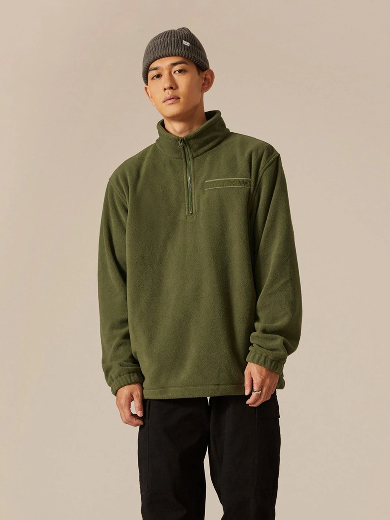Худи и свитшоты Alpha Industries QUARTER ZIP FLEECE модель UJQ51500C1_301 Фото
