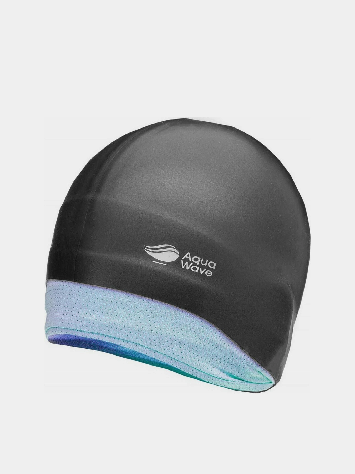 Шапочка для плавания Aquawave модель HAIRHOLDER-BLACK/SCUBA BLUE Фото