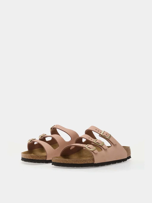 Нубукові Жіночі Шльопанці Birkenstock FLORIDA фото 3