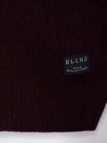 Свитры и кардиганы Blend модель 20709070_бордовий комб. Фото
