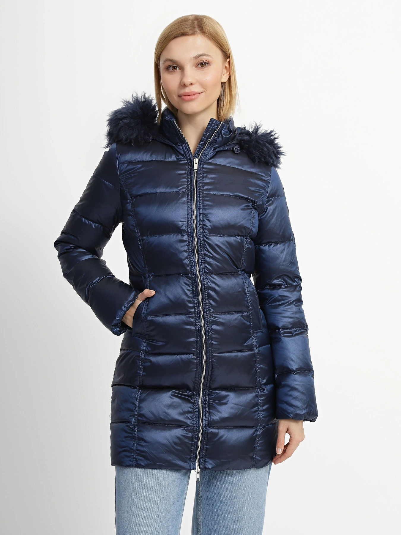 Куртки та дублянки Bomboogie модель CW106L_т.синій Куртки та дублянки Bomboogie модель CW106L_т.синій Фото