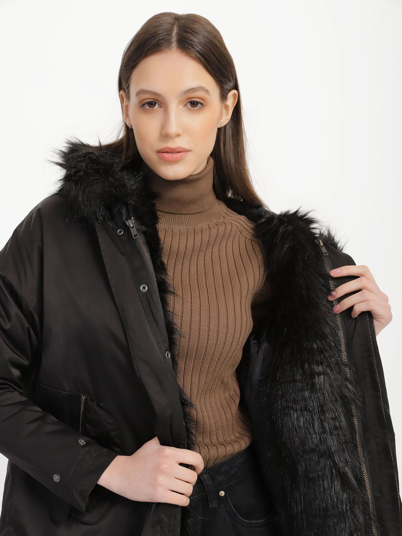 Куртки та дублянки Bomboogie модель CW245F_чорний Куртки та дублянки Bomboogie модель CW245F_чорний Фото