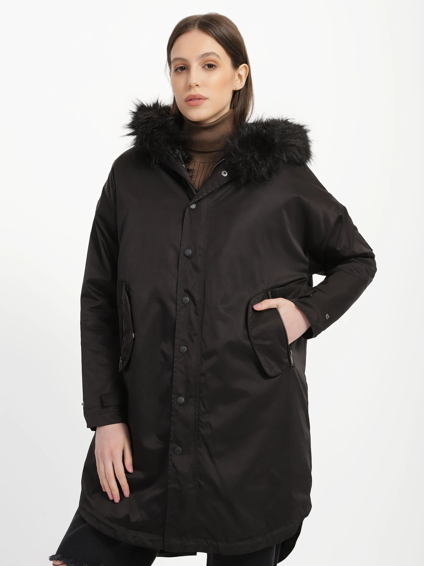 Куртки та дублянки Bomboogie модель CW245F_чорний Куртки та дублянки Bomboogie модель CW245F_чорний Фото