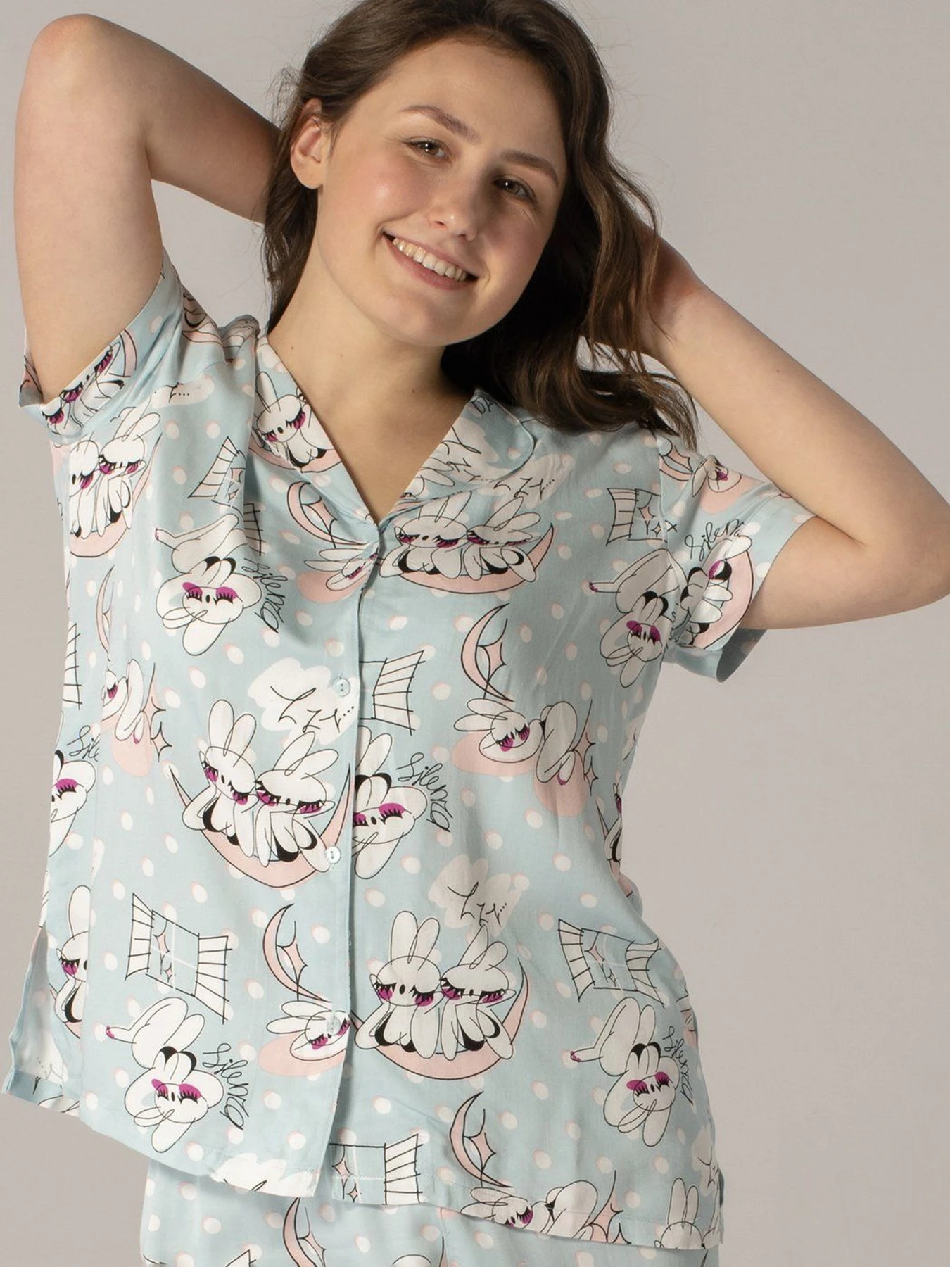 Сорочки Brabrabra модель HOM2104004_blue_print Сорочки Brabrabra модель HOM2104004_blue_print Фото
