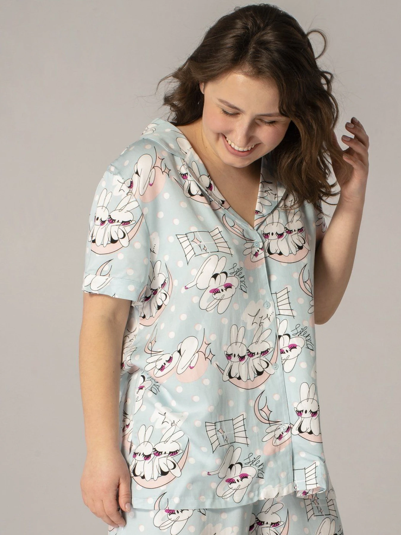 Сорочки Brabrabra модель HOM2104004_blue_print Сорочки Brabrabra модель HOM2104004_blue_print Фото