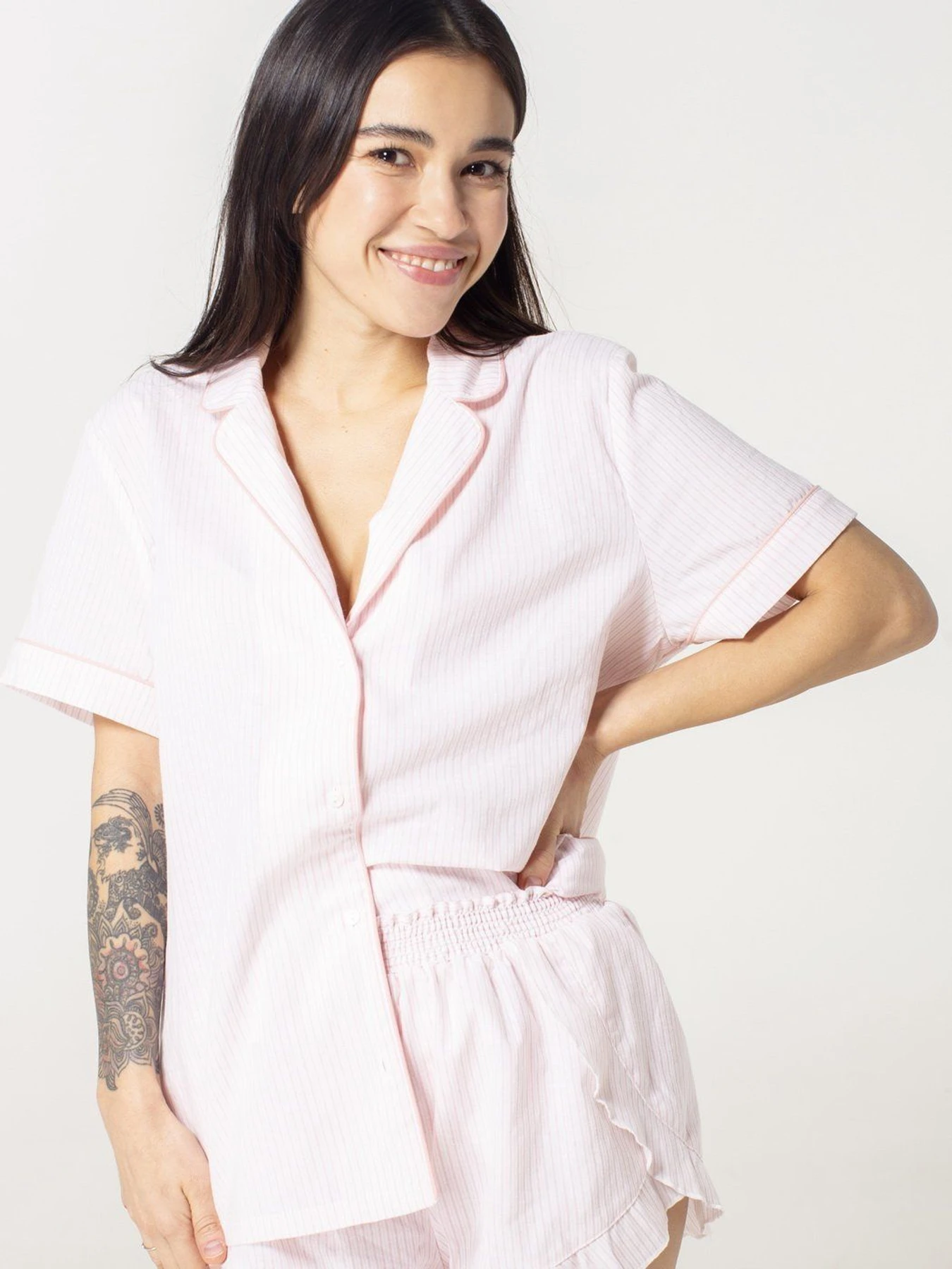 Сорочки Brabrabra модель HOM2105004_pink Сорочки Brabrabra модель HOM2105004_pink Фото