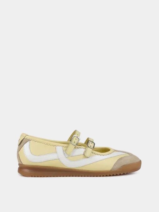 Туфлі та лофери Bronx модель 66685-UC-3905-Butter Yellow/Off Wh Фото
