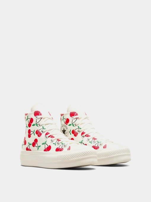 Бавовняні Жіночі Кеди високі CONVERSE CHUCK TAYLOR ALL STAR LIFT PLA фото 3