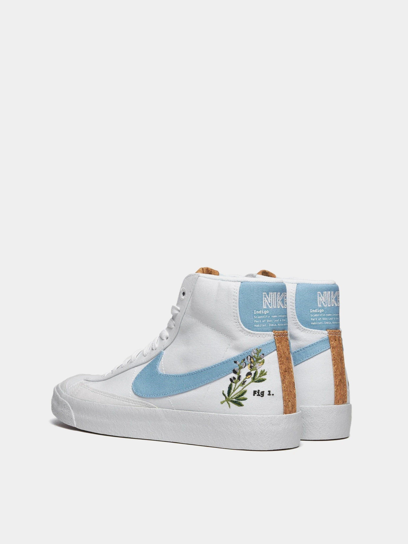 Кеды NIKE Blazer Mid 77 White Indigo модель CI1166-100 Кеды NIKE Blazer Mid 77 White Indigo модель CI1166-100 Фото