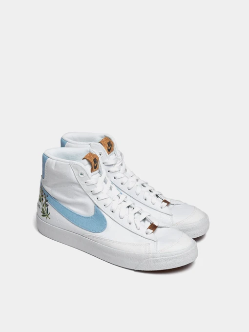 Кеды NIKE Blazer Mid 77 White Indigo модель CI1166-100 Фото