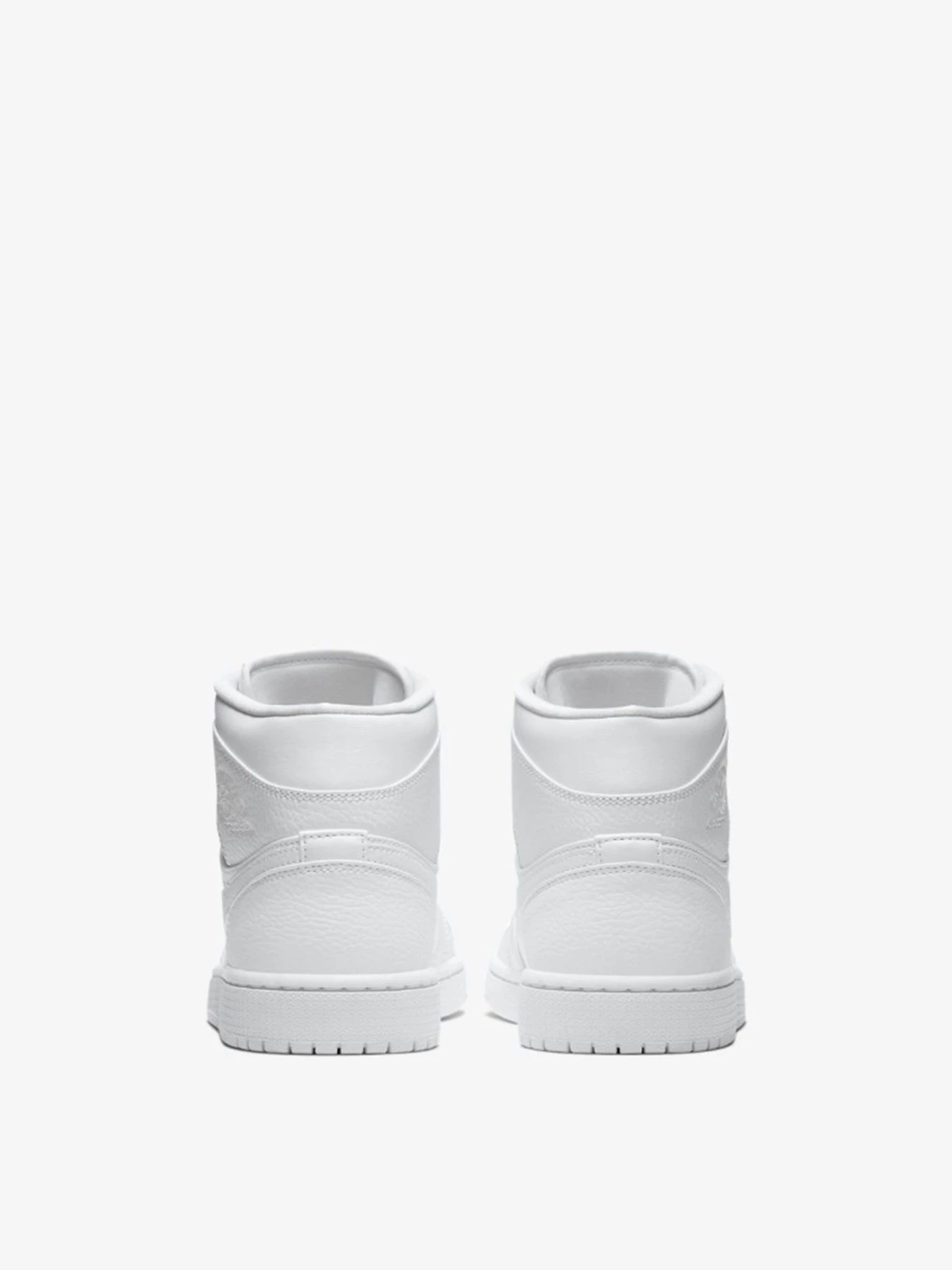 Кеди NIKE Air Jordan 1 Mid Triple White 2.0 модель 554724-130 Кеди NIKE Air Jordan 1 Mid Triple White 2.0 модель 554724-130 Фото