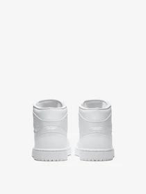 Кеди NIKE Air Jordan 1 Mid Triple White 2.0 модель 554724-130 Фото