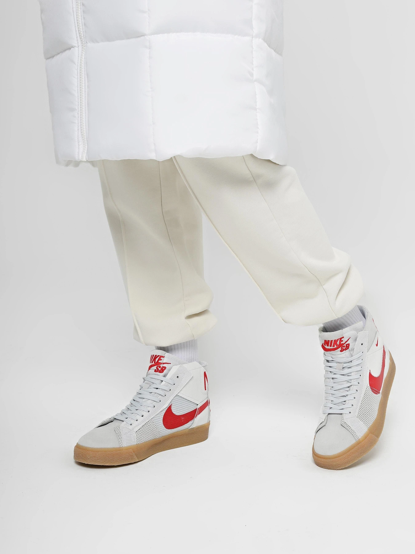 Кеди NIKE Sb Zoom Blazer Mid Premium модель FD5113-100 Фото