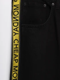 Джинси Cheap Monday модель 0570108_чорний з жовтим Фото