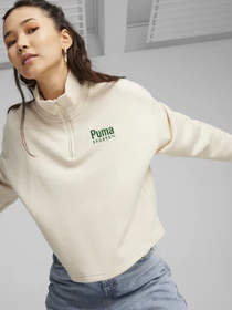 Худи и свитшоты PUMA TEAM HALF-ZIP CREW модель 62432487 Фото