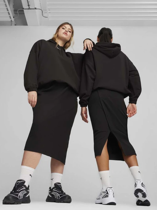 Юбки PUMA CLASSICS RIBBED MIDI модель 62426501 Фото