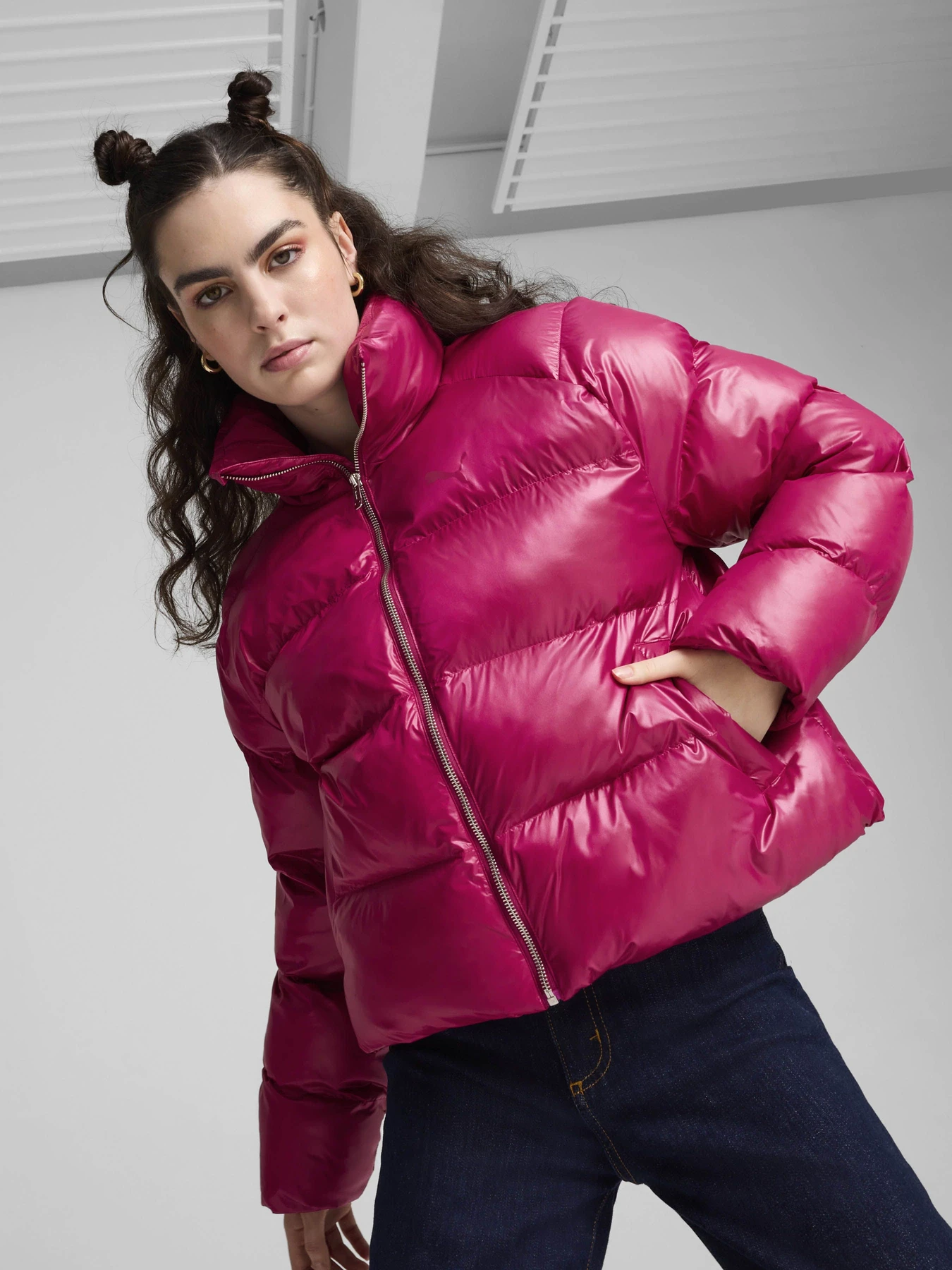 Куртки и дубленки PUMA SHINY PUFFER модель 62651445 Куртки и дубленки PUMA SHINY PUFFER модель 62651445 Фото