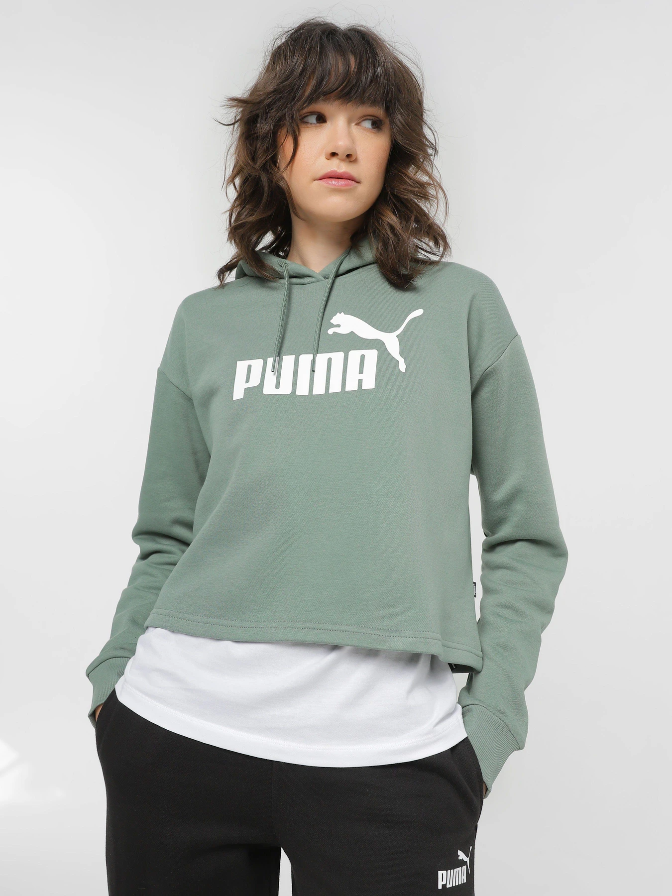 Худи и свитшоты PUMA Essentials Cropped Logo модель 58686948 Худи и свитшоты PUMA Essentials Cropped Logo модель 58686948 Фото
