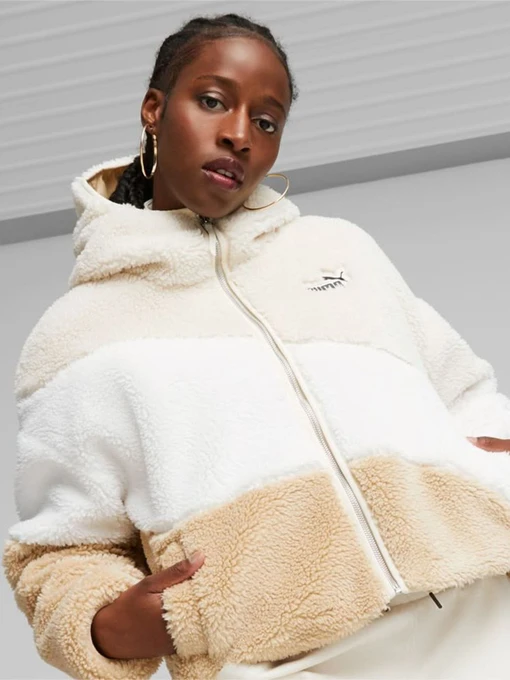 Куртки и дубленки PUMA Big Cat Hooded Sherpa модель 67537087 Фото