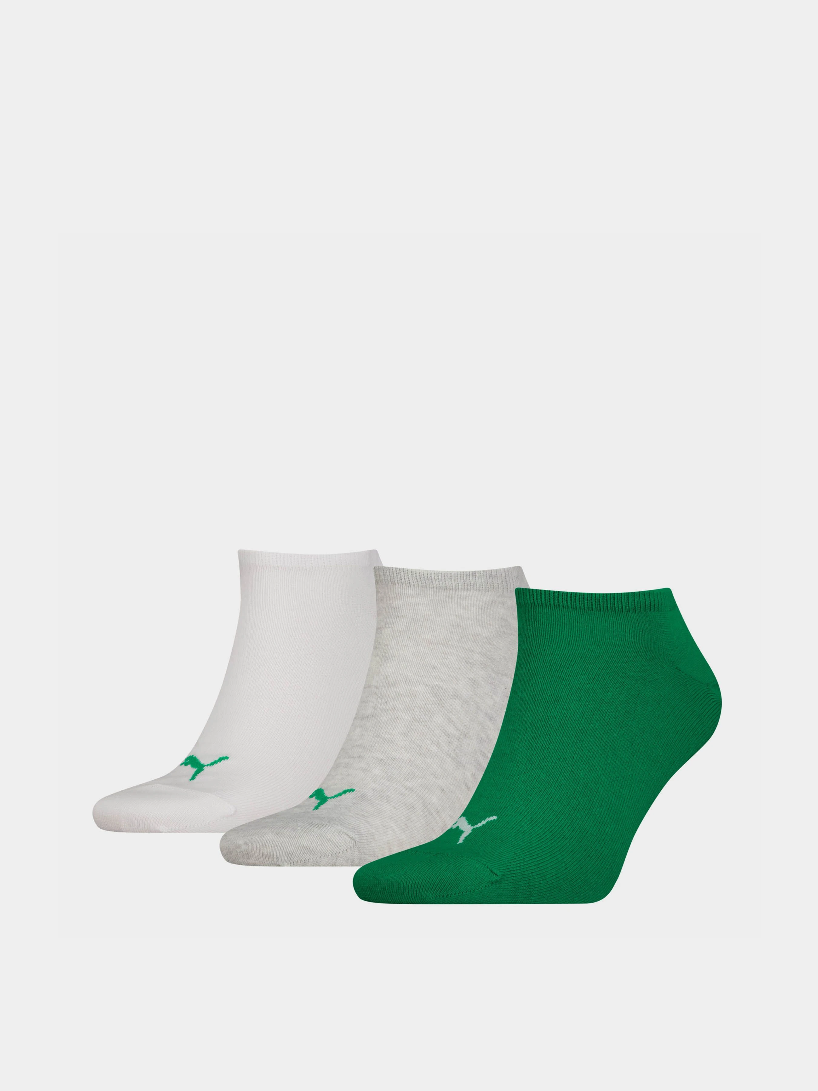 PUMA UNISEX PLAIN 3P Набір шкарпеток колір зелений