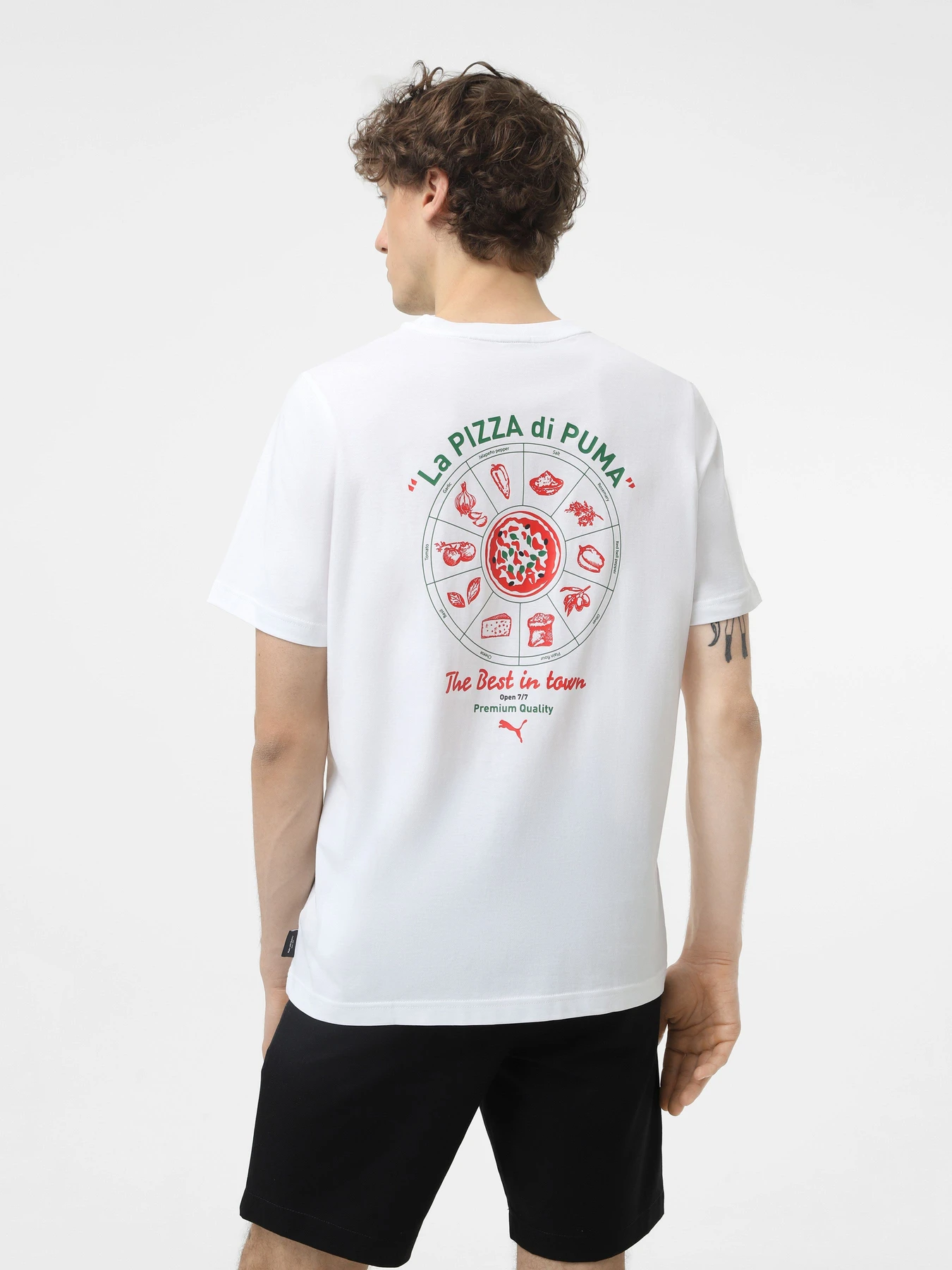 Футболки и поло PUMA GRAPHICS PIZZA модель 62541502 Футболки и поло PUMA GRAPHICS PIZZA модель 62541502 Фото