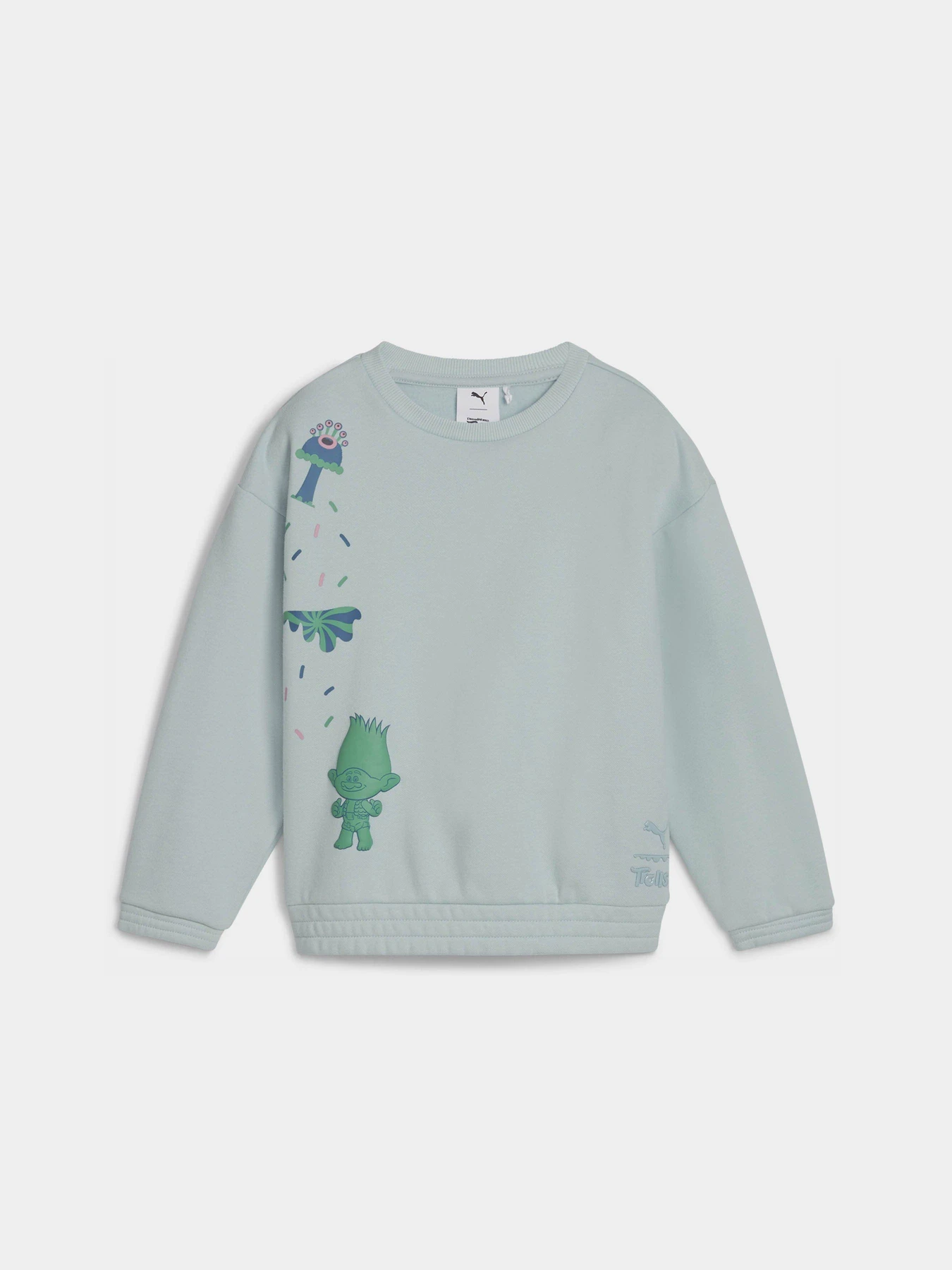 Худі та світшоти PUMA X TROLLS GRAPHIC CREW модель 62738426 Фото