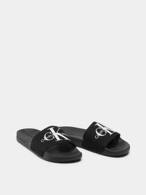 Шлёпанцы Calvin Klein Slide Monogram Co модель YW0YW00103-BDS Фото