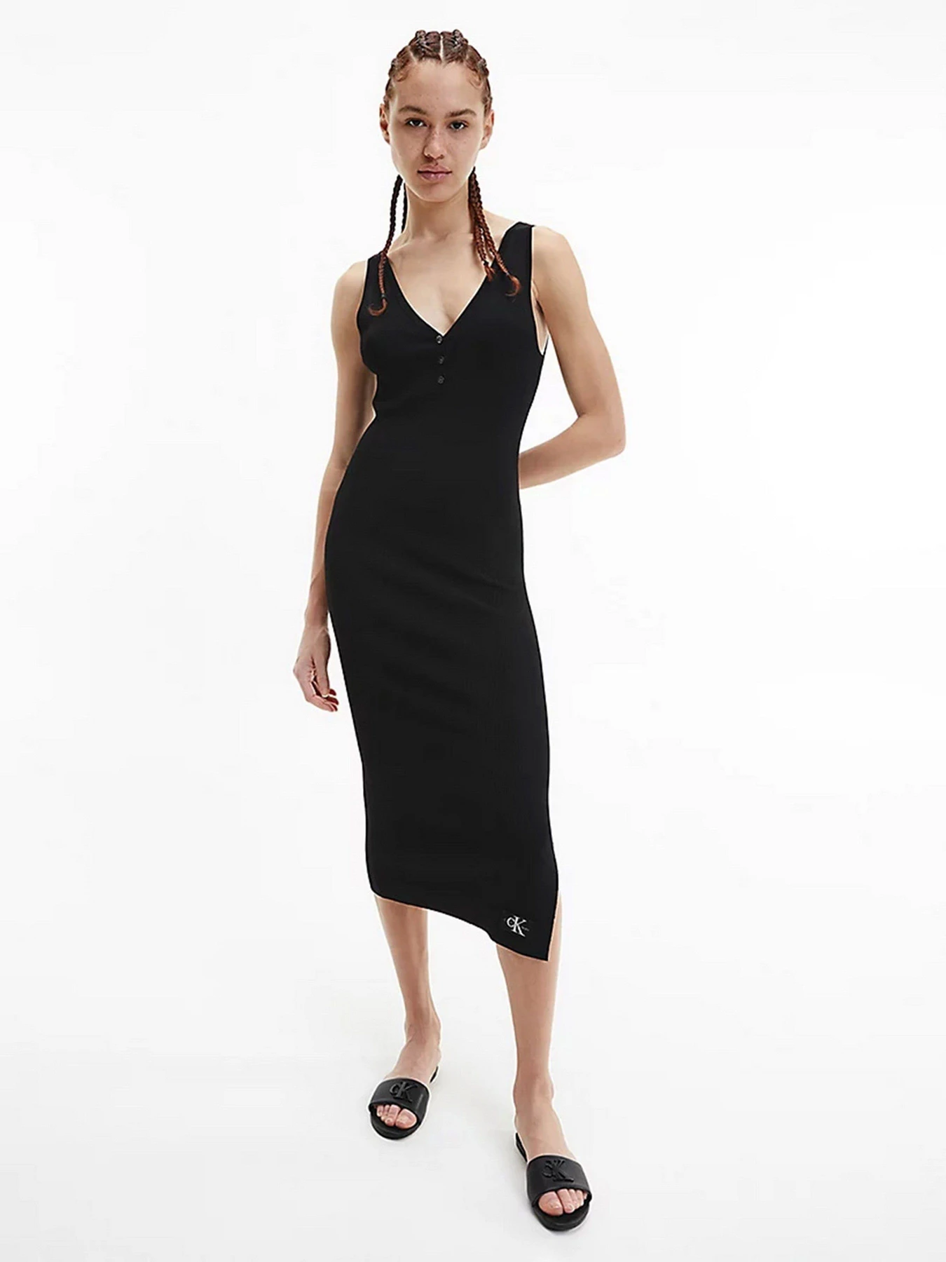Шлёпанцы Calvin Klein модель YW0YW00543-BDS Фото