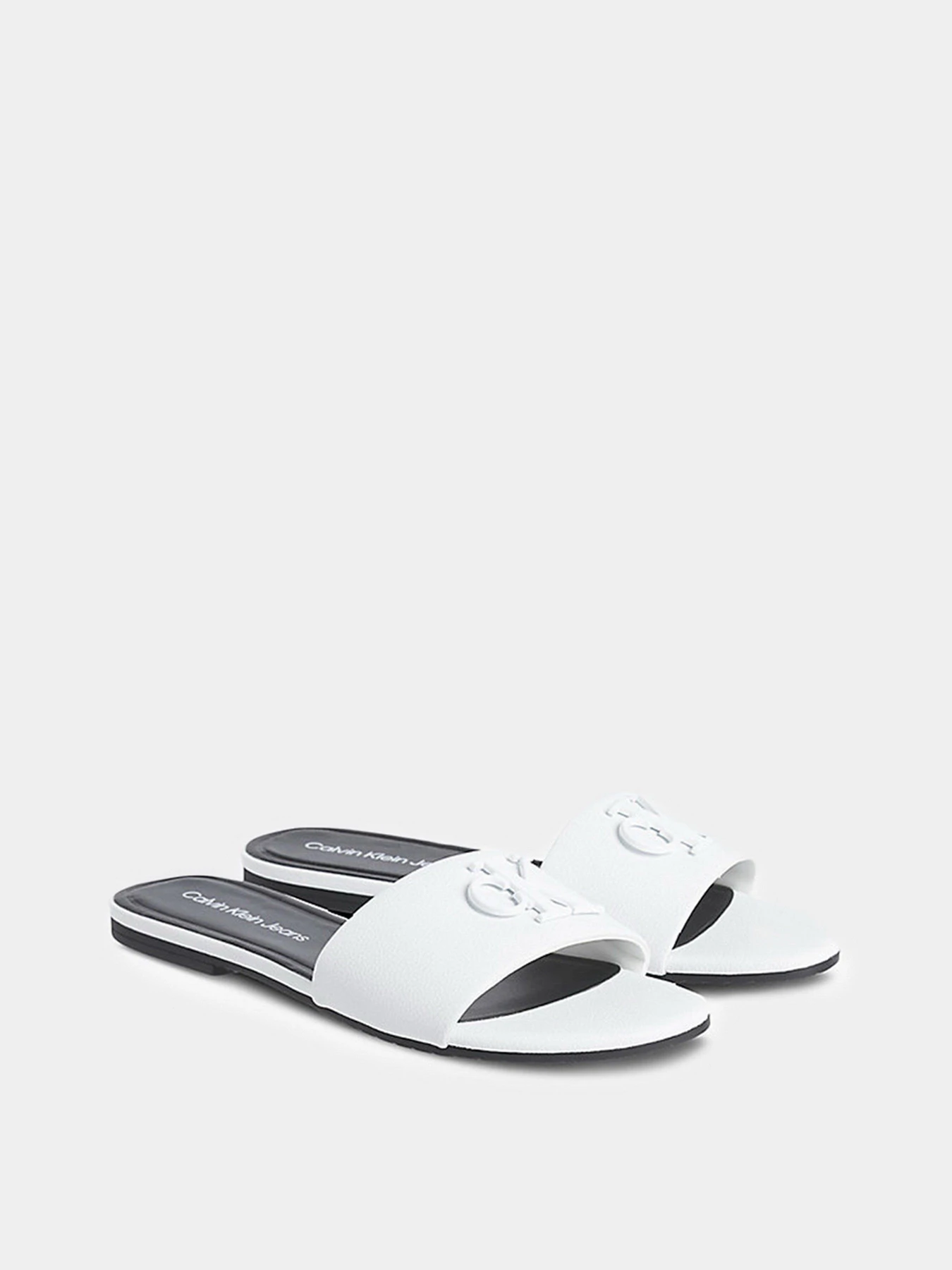 Шлёпанцы Calvin Klein Flat Sandal Hw Lth модель YW0YW00543-YAF Фото