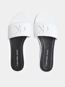 Шлёпанцы Calvin Klein Flat Sandal Hw Lth модель YW0YW00543-YAF Фото