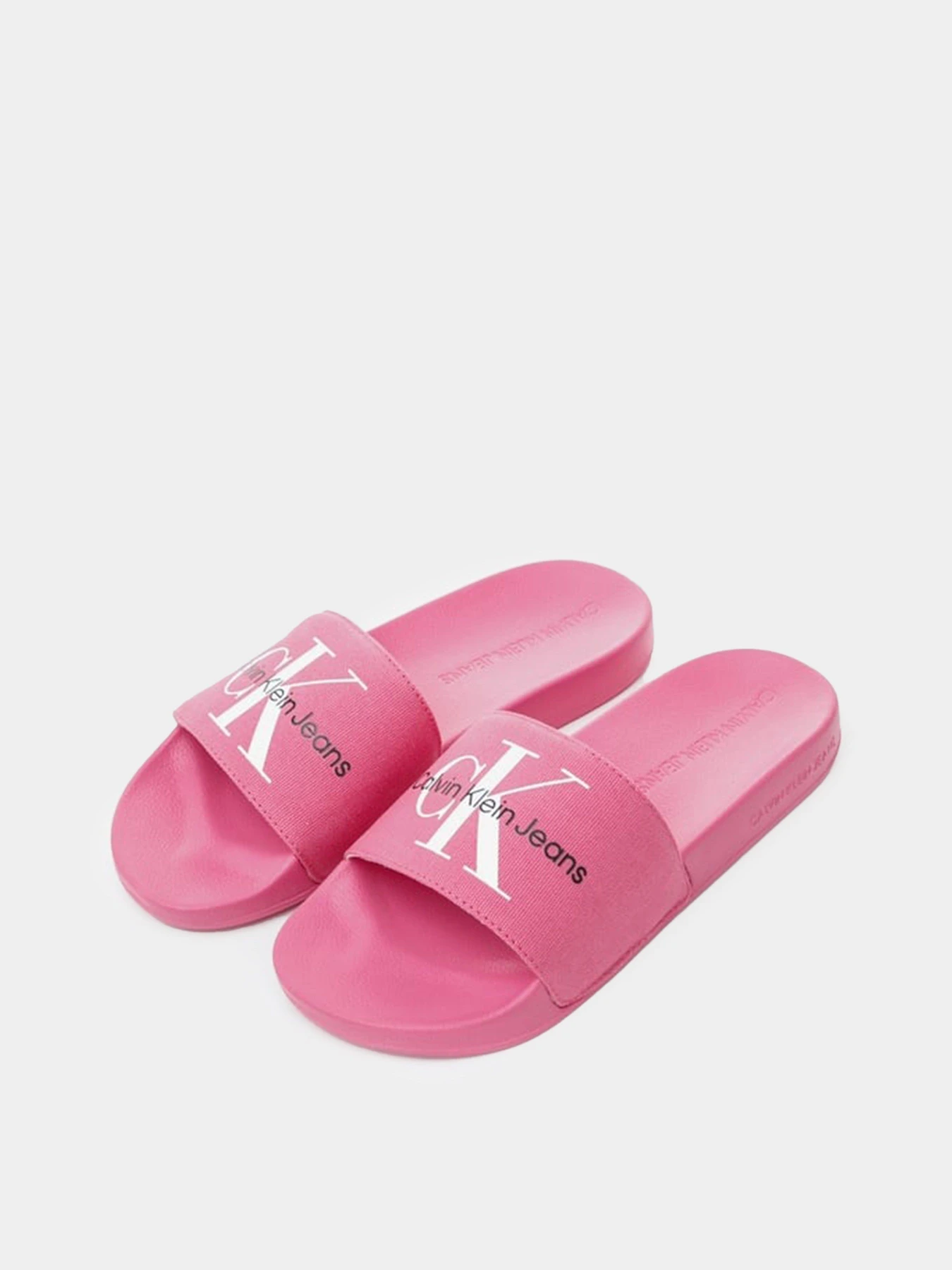 Шлёпанцы Calvin Klein Slide Monogram Co модель YW0YW00103-0J0 Фото