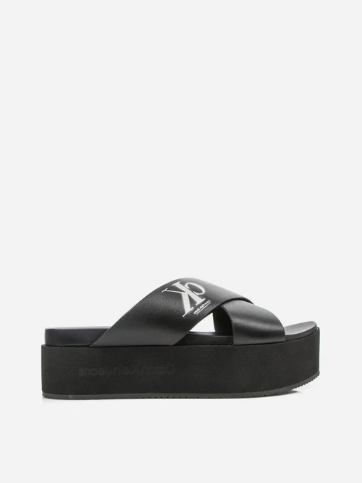 Шлёпанцы Calvin Klein Flatform Crissx Oversized Brand модель YW0YW00964-BDS Фото