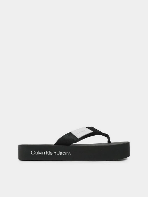 Шлёпанцы Calvin Klein Flatform Flipflop модель YW0YW00993-BDS Фото