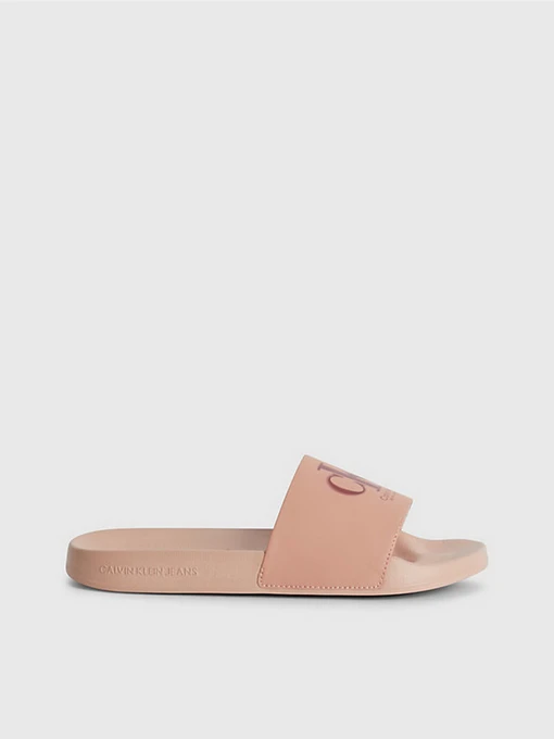 Шлёпанцы Calvin Klein Logo-Slippers модель YW0YW01000-0J1 Фото