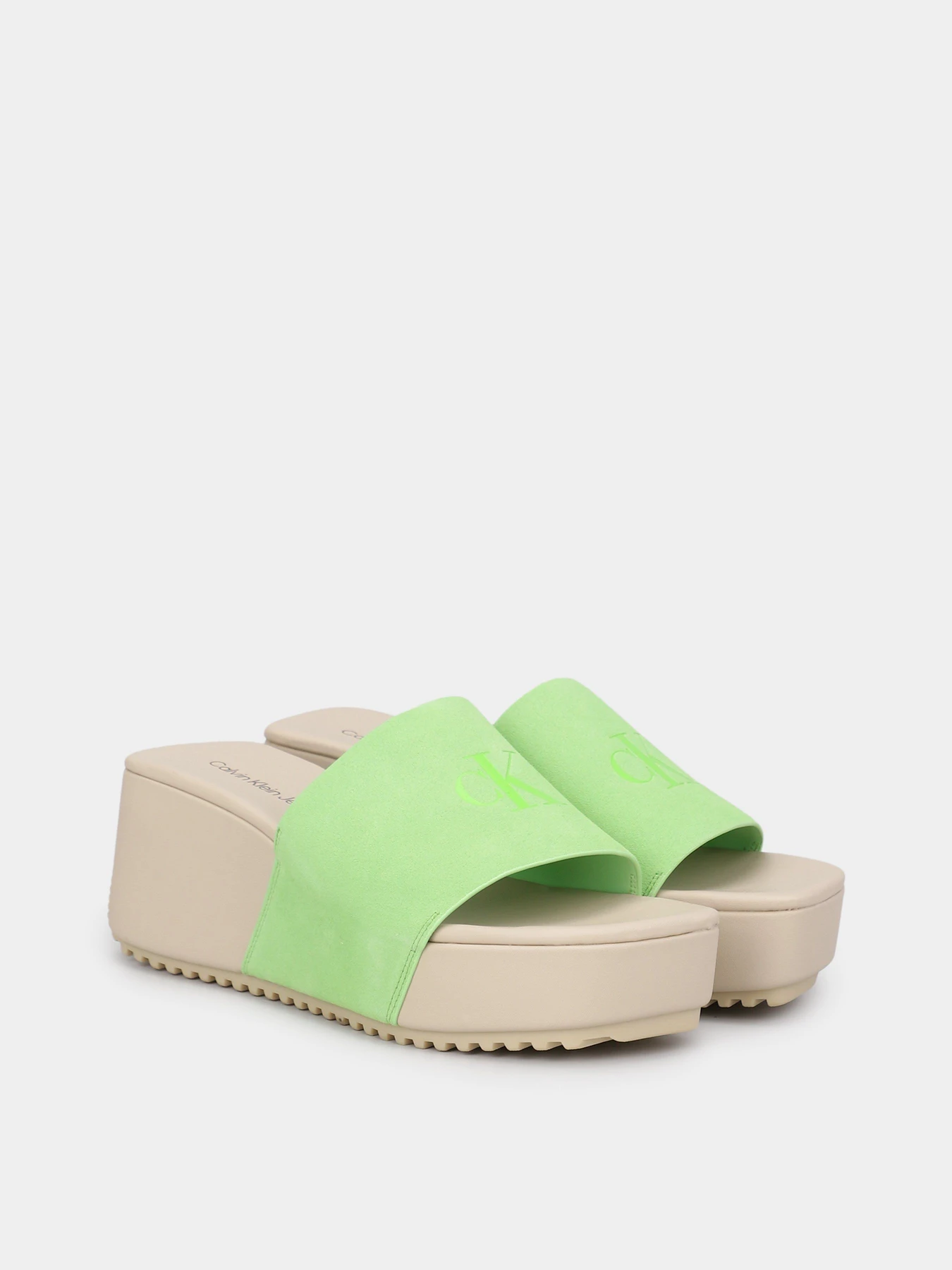 Шльопанці Calvin Klein Wedge Block Sandal Su Con модель YW0YW01015-ZAA Шльопанці Calvin Klein Wedge Block Sandal Su Con модель YW0YW01015-ZAA Фото