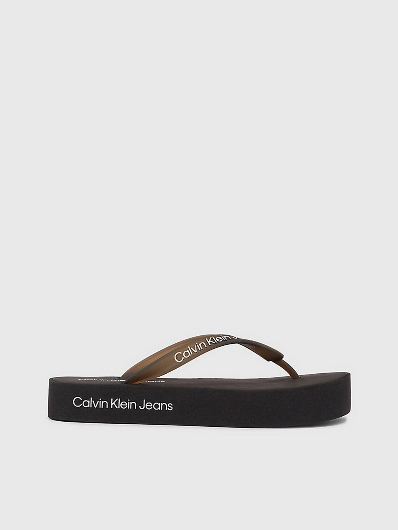 Шлёпанцы Calvin Klein Beach Sandal Flatform Logo модель YW0YW01092-BEH Фото