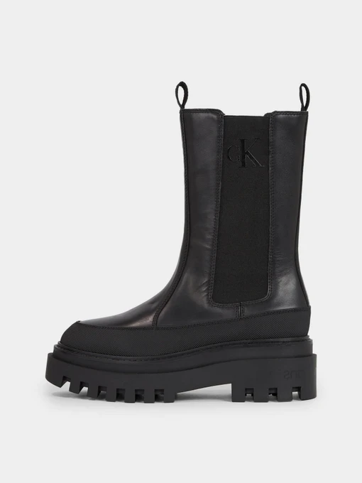Шкіряні Жіночі Челсі Calvin Klein Leather Platform Chelsea Boots фото 2