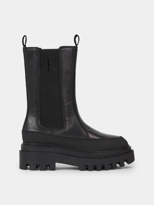 Ботинки и сапоги Calvin Klein Leather Platform Chelsea Boots модель YW0YW01111-0GT Фото