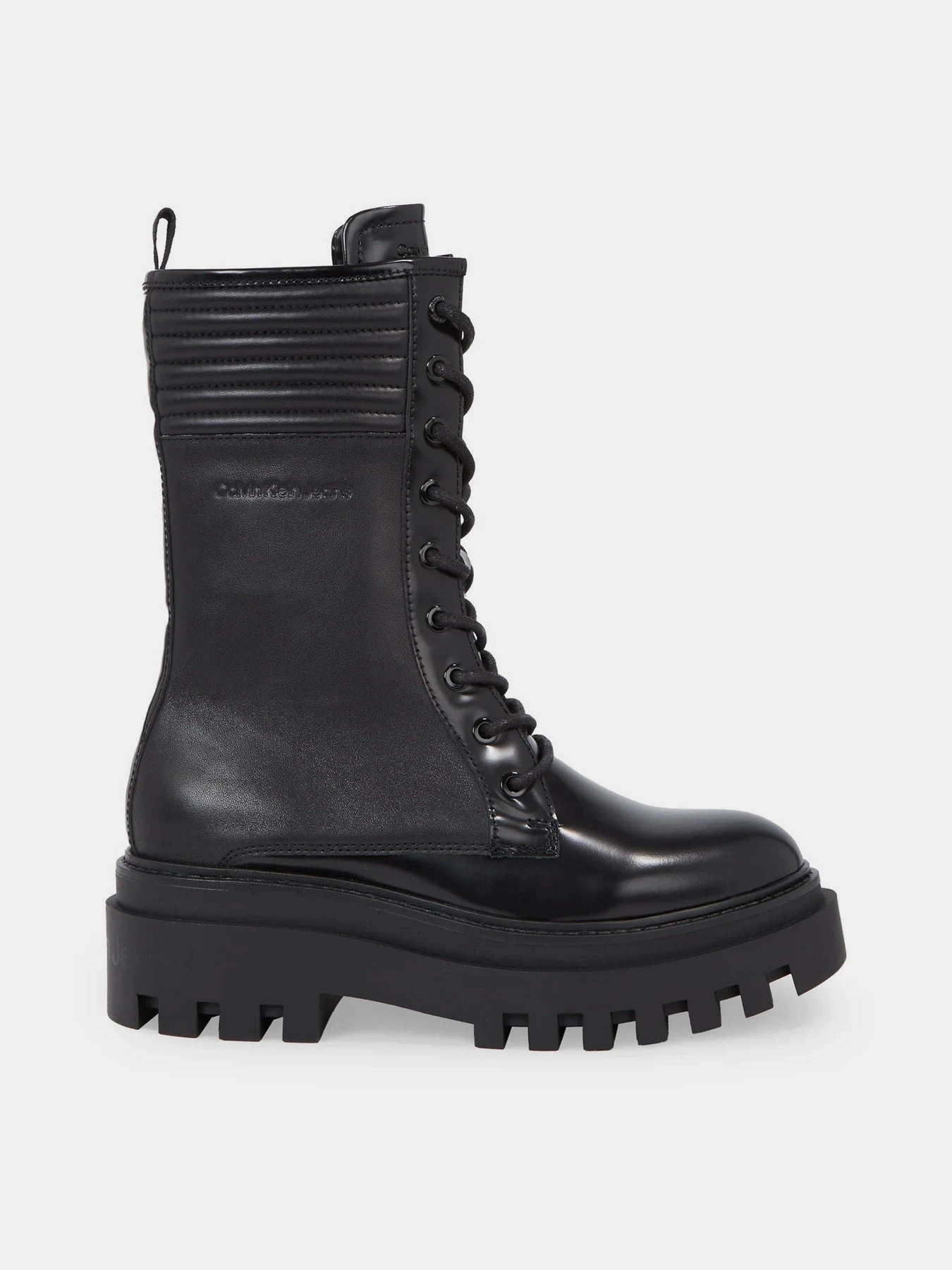 Ботинки и сапоги Calvin Klein Leather Platform Boots модель YW0YW01137-0GT Ботинки и сапоги Calvin Klein Leather Platform Boots модель YW0YW01137-0GT Фото