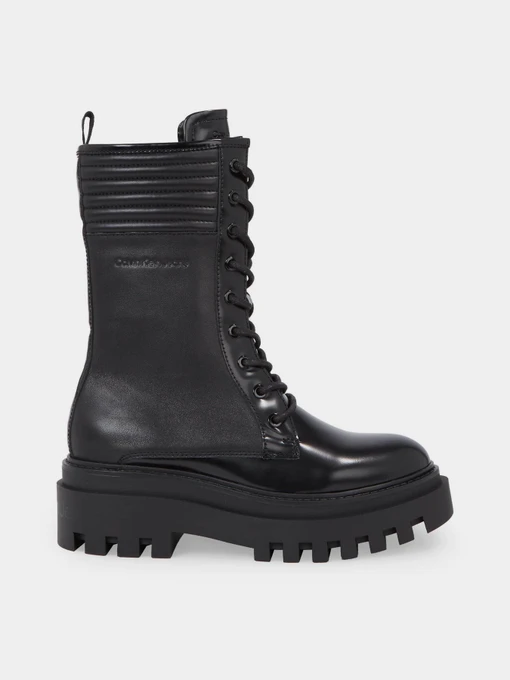 Ботинки и сапоги Calvin Klein Leather Platform Boots модель YW0YW01137-0GT Фото