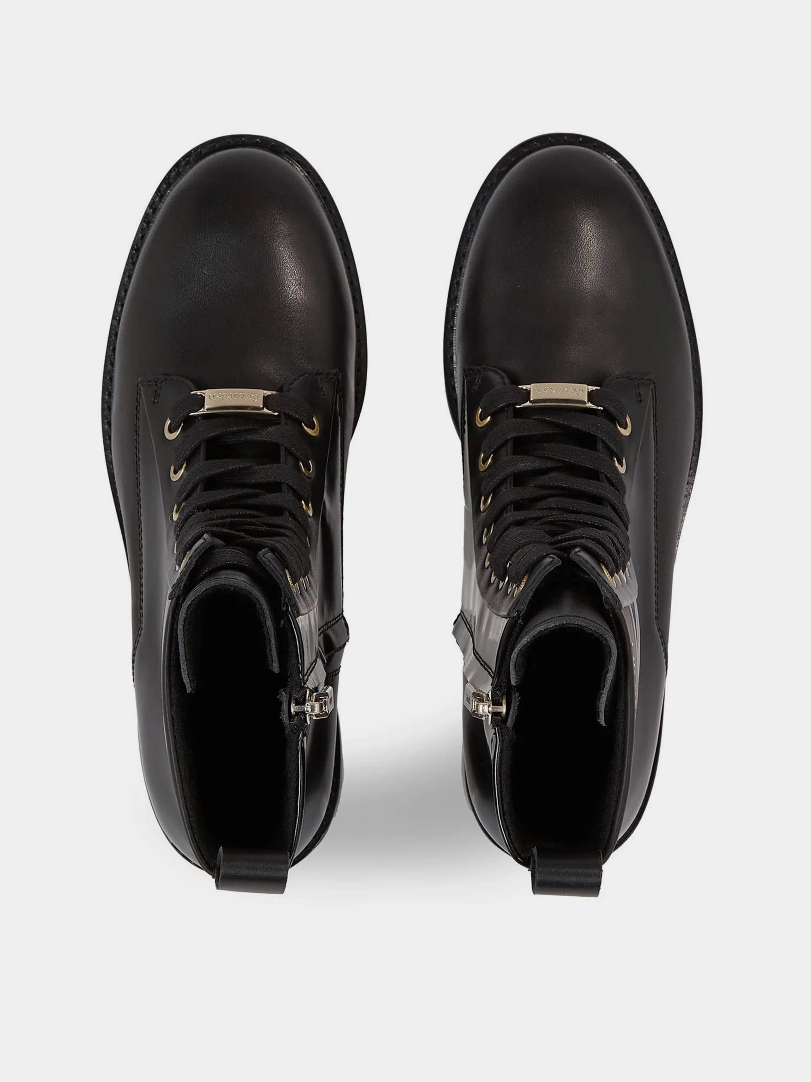 Шкіряні Жіночі Черевики Calvin Klein Rubber Sole Combat Boot Lg Wl фото 3